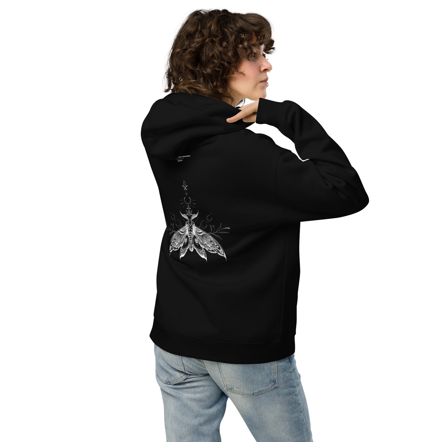 Moth Unisex oversized hoodie
