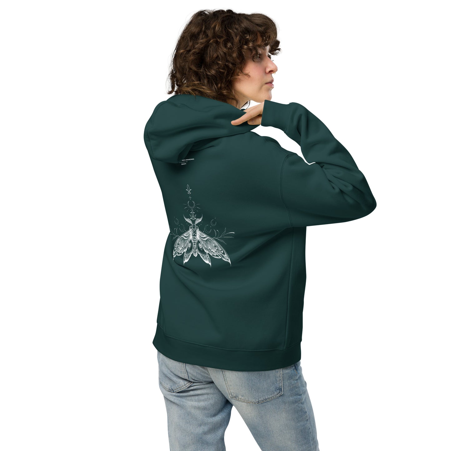 Moth Unisex oversized hoodie