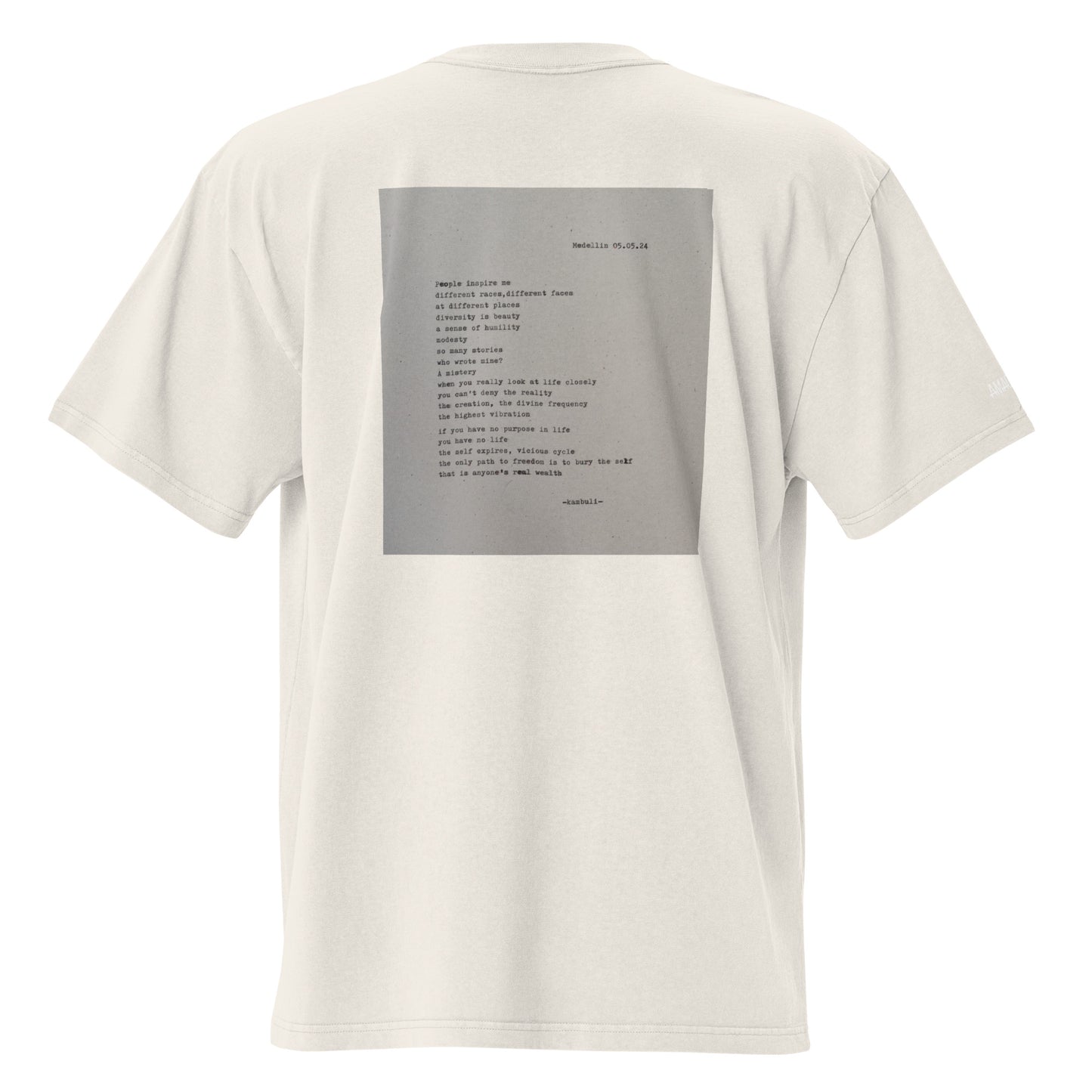 Kambuli poetry on shirt *medellin * Unisex T-Shirt