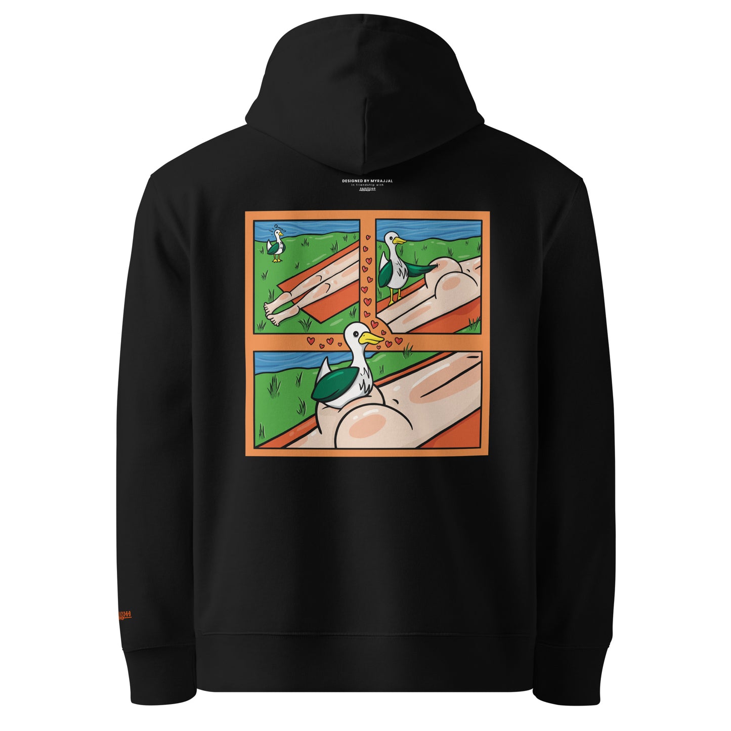 Myrajjal Butts Duck Unisex Hoodie