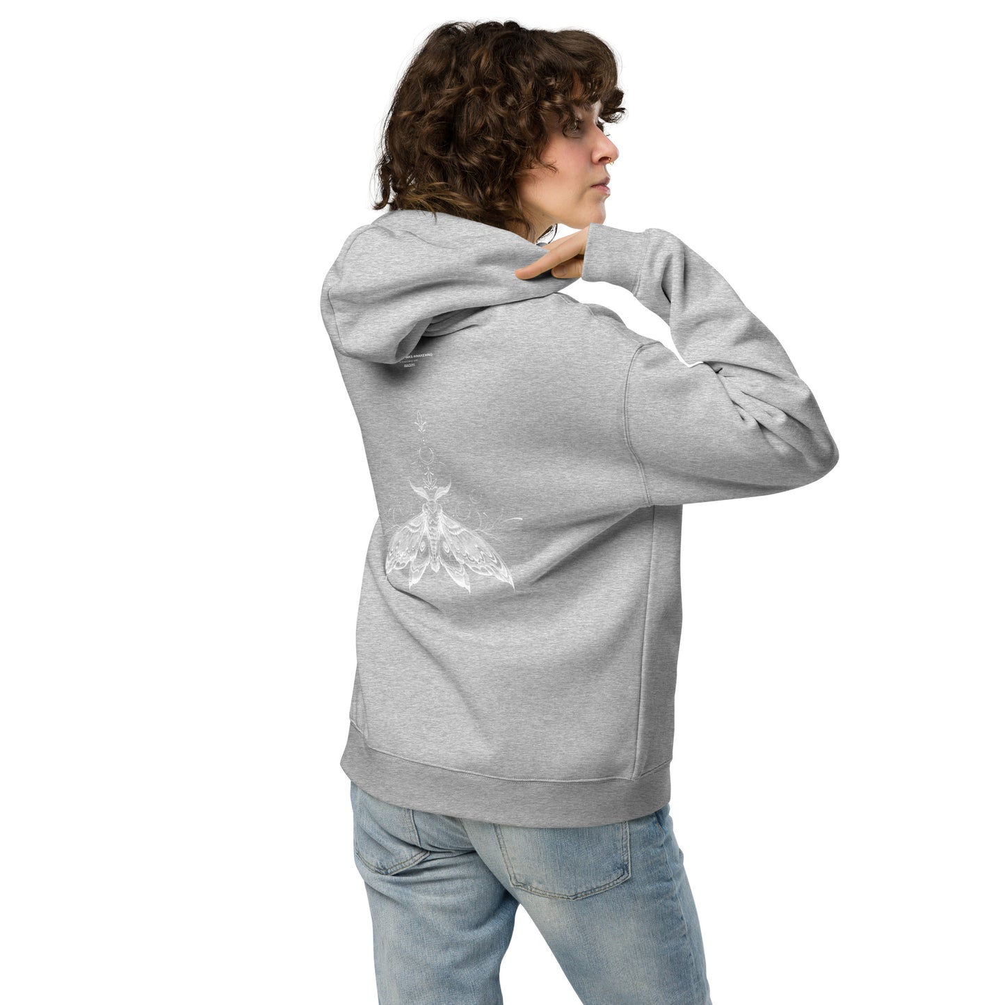 Moth Unisex oversized hoodie